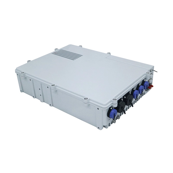 How far apart should power and data cable trays be spaced 